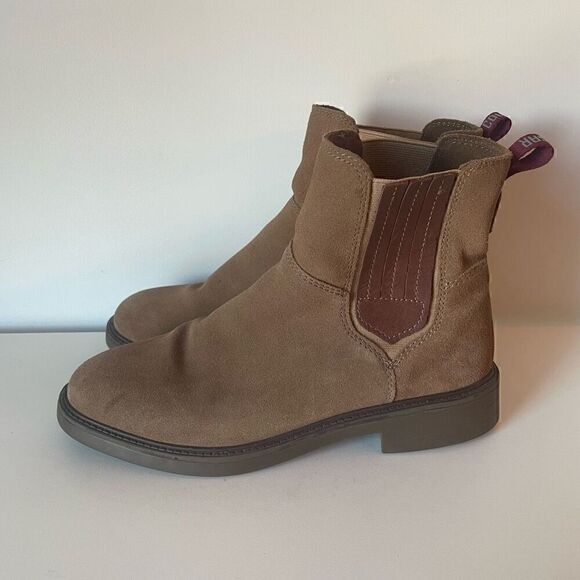 COUGAR Chelsea Brown Tan Suede Leather Boots Womens Size 7 Waterproof - Picture 4 of 11